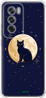 Силикон с усиленными углами чехол Cute Cat Celestial/Witchy для Oppo Reno12 5G - 6787sp-3742 изображение 