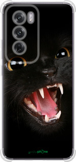 Силикон с усиленными углами чехол Чёрная кошка для Oppo Reno12 5G - 932sp-3742 изображение 