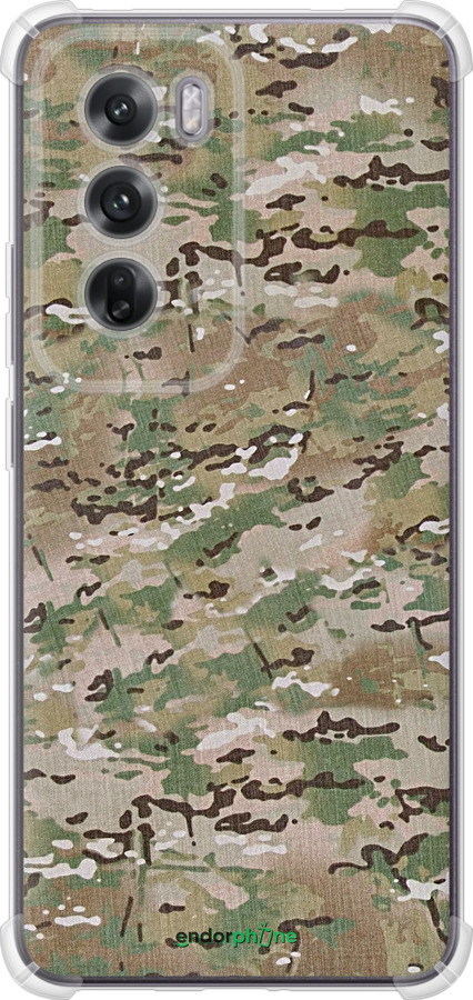 Силикон с усиленными углами чехол Камуфляж v5 для Oppo Reno12 5G - 1201sp-3742 изображение 