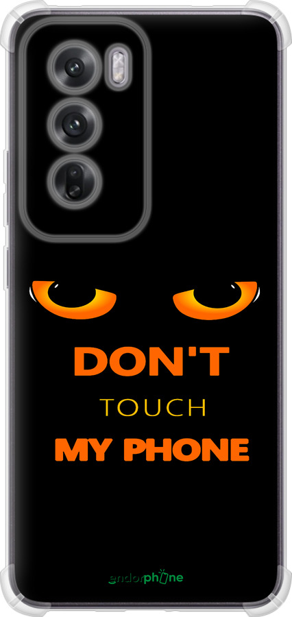 Силикон с усиленными углами чехол Don't touch the phone для Oppo Reno12 5G - 4261sp-3742 изображение 