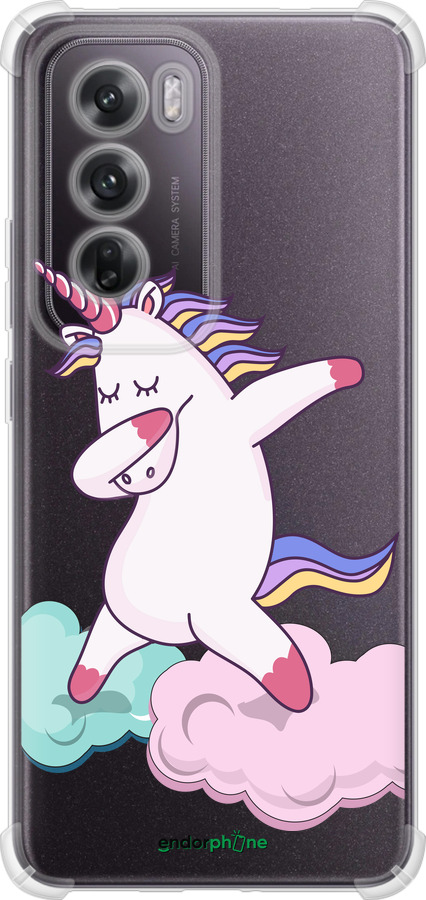Силикон с усиленными углами чехол Единорог для Oppo Reno12 5G - 4702sp-3742 изображение 