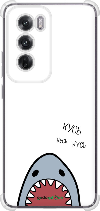 Силикон с усиленными углами чехол Акула для Oppo Reno12 5G - 4870sp-3742 изображение 