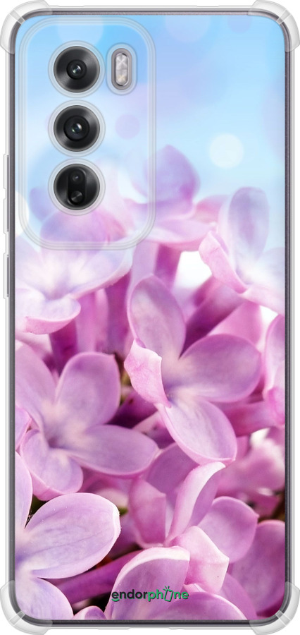Силикон с усиленными углами чехол Сирень для Oppo Reno12 5G - 527sp-3742 изображение 