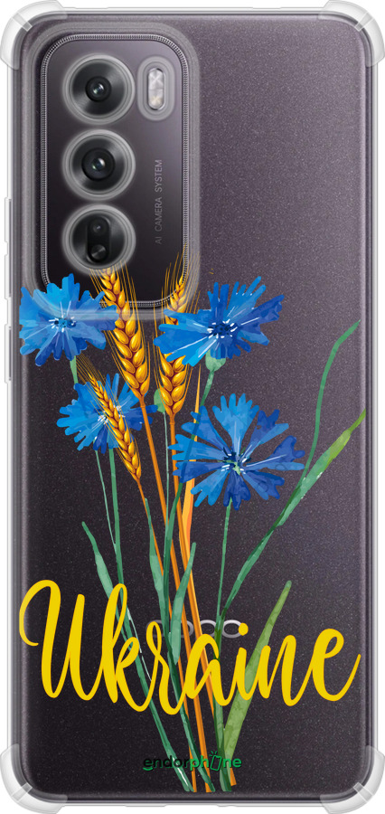 Силіконовий протиударний с посиленими кутами чехол Ukraine v2 для Oppo Reno12 5G - 5445sp-3742 изображение 