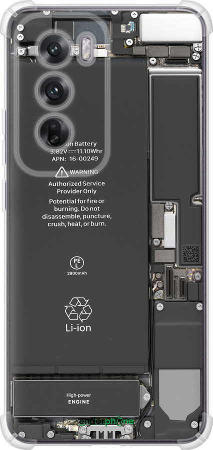 Силикон с усиленными углами чехол Детали смартфона для Oppo Reno12 5G - 5487sp-3742 изображение 