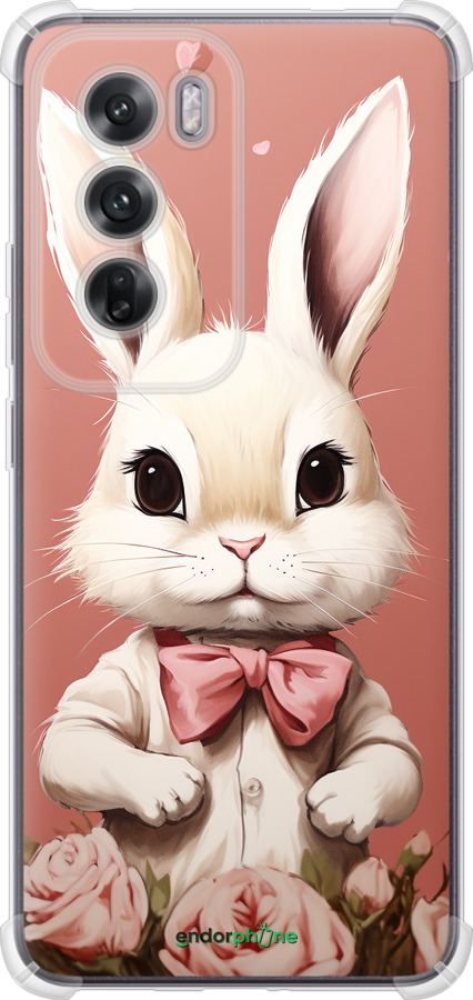 Силикон с усиленными углами чехол Зайчик для Oppo Reno12 5G - 5669sp-3742 изображение 