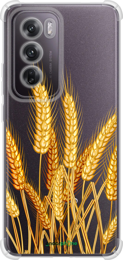 Силикон с усиленными углами чехол Колоски пшеници для Oppo Reno12 5G - 5866sp-3742 изображение 
