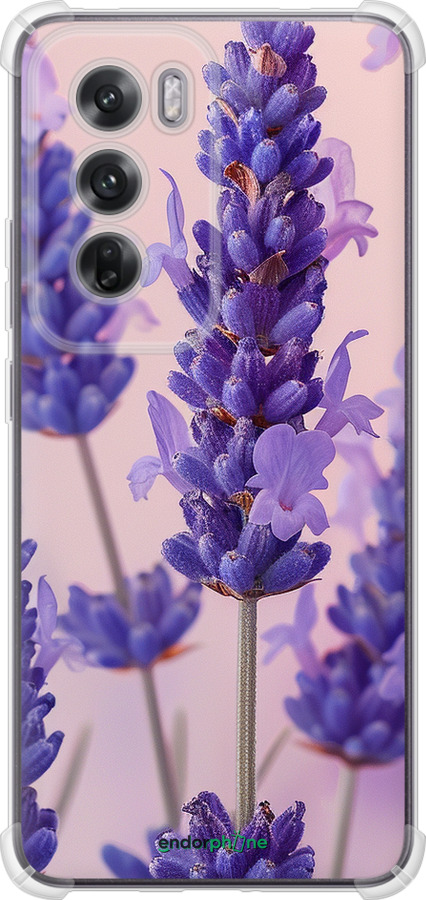 Силикон с усиленными углами чехол Лаванда для Oppo Reno12 5G - 6037sp-3742 изображение 