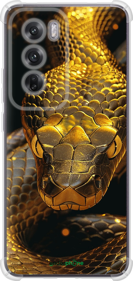 Силикон с усиленными углами чехол Golden snake для Oppo Reno12 5G - 6072sp-3742 изображение 