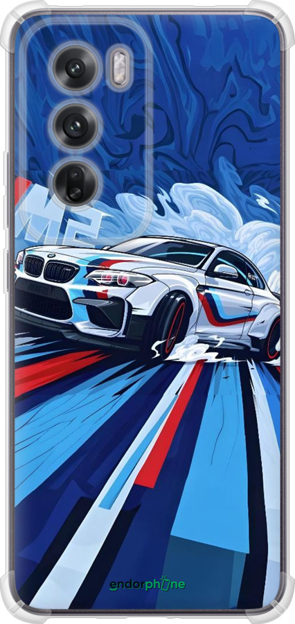 Силикон с усиленными углами чехол БМВ для Oppo Reno12 5G - 6292sp-3742 изображение 