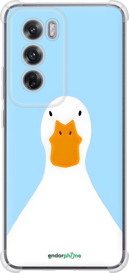 Силикон с усиленными углами чехол Гусь для Oppo Reno12 5G - 6350sp-3742 изображение 