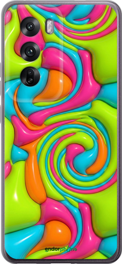 Силиконовый чехол Y2K Jelly Dream для Oppo Reno12 5G - 6780u-3742 изображение 