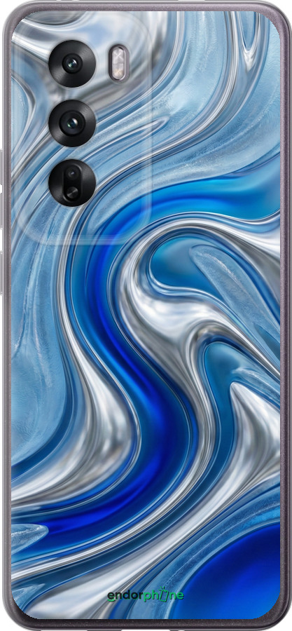 Силиконовый чехол Liquid Chrome для Oppo Reno12 5G - 6781u-3742 изображение 