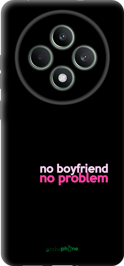 TPU чехол no boyfriend no problem для Oppo Reno12 F 5G - 4549b-3771 изображение 