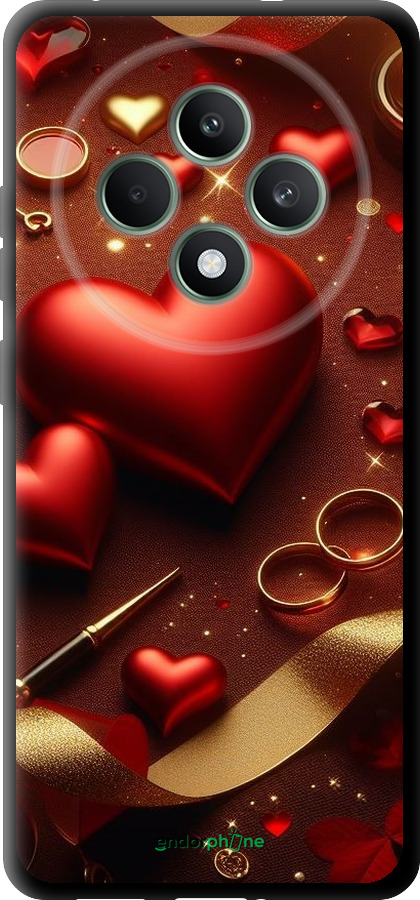 TPU чехол Сердечки v3 для Oppo Reno12 FS - 5833b-3867 изображение 