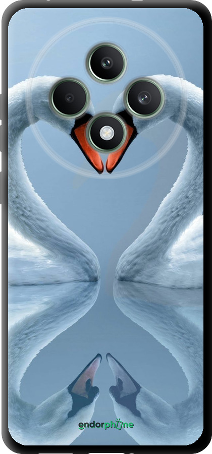 TPU чехол Лебеді для Oppo Reno12 FS - 6007b-3867 изображение 