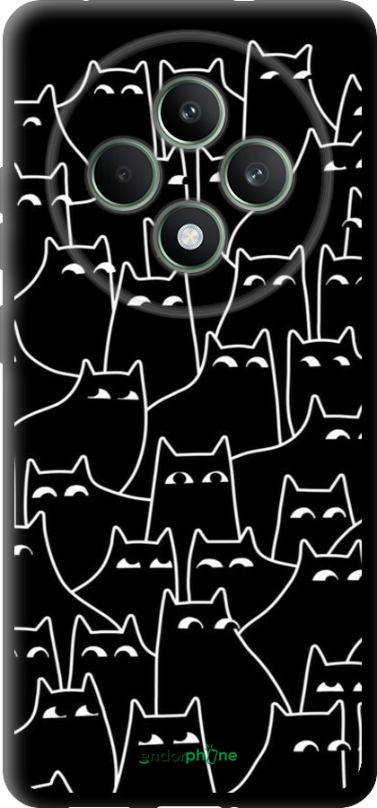 TPU чехол С изображением кошек для Oppo Reno12 F 4G - 6470b-3847 изображение 