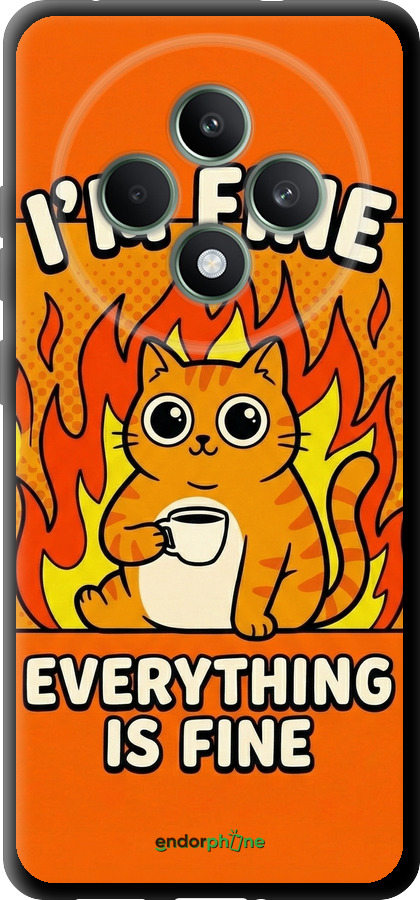 TPU чехол Funny Cat для Oppo Reno12 FS - 6786b-3867 изображение 