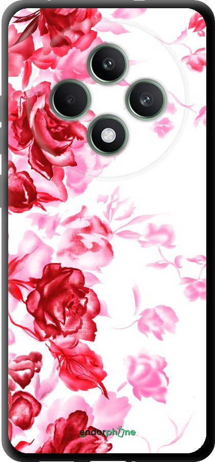 TPU чехол Нарисованные розы для Oppo Reno12 F 4G - 724b-3847 изображение 