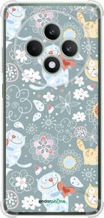 Силикон с усиленными углами чехол Котята v3 для Oppo Reno12 FS - 1223sp-3867 изображение 