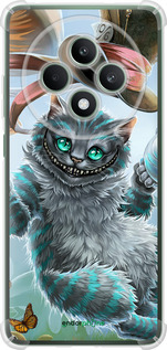 Силикон с усиленными углами чехол Чеширский кот 2 для Oppo Reno12 FS - 3993sp-3867 изображение 