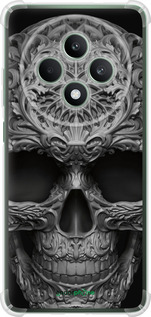 Силикон с усиленными углами чехол skull-ornament для Oppo Reno12 FS - 4101sp-3867 изображение 