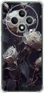Силикон с усиленными углами чехол Розы 2 для Oppo Reno12 FS - 5550sp-3867 изображение 