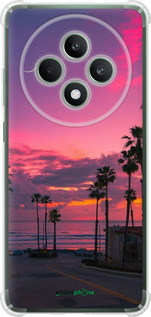 Силикон с усиленными углами чехол Пальмы для Oppo Reno12 FS - 5873sp-3867 изображение 