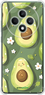 Силикон с усиленными углами чехол Авокадо для Oppo Reno12 FS - 6380sp-3867 изображение 