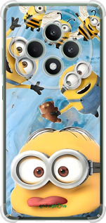 Силикон с усиленными углами чехол Миньоны для Oppo Reno12 FS - 6386sp-3867 изображение 