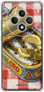 Силикон с усиленными углами чехол Vintage Sardine Tin Phone для Oppo Reno12 FS - 6772sp-3867 изображение 