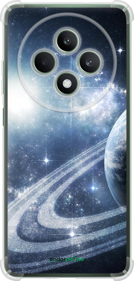Силикон с усиленными углами чехол Кольца Сатурна для Oppo Reno12 FS - 173sp-3867 изображение 