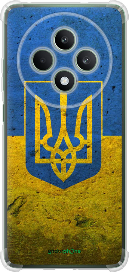Силикон с усиленными углами чехол Флаг и герб Украины 2 для Oppo Reno12 FS - 378sp-3867 изображение 
