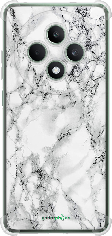 Силикон с усиленными углами чехол Мрамор белый для Oppo Reno12 FS - 4480sp-3867 изображение 