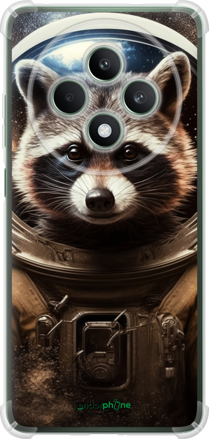 Силикон с усиленными углами чехол Raccoon austronaut для Oppo Reno12 FS - 5581sp-3867 изображение 