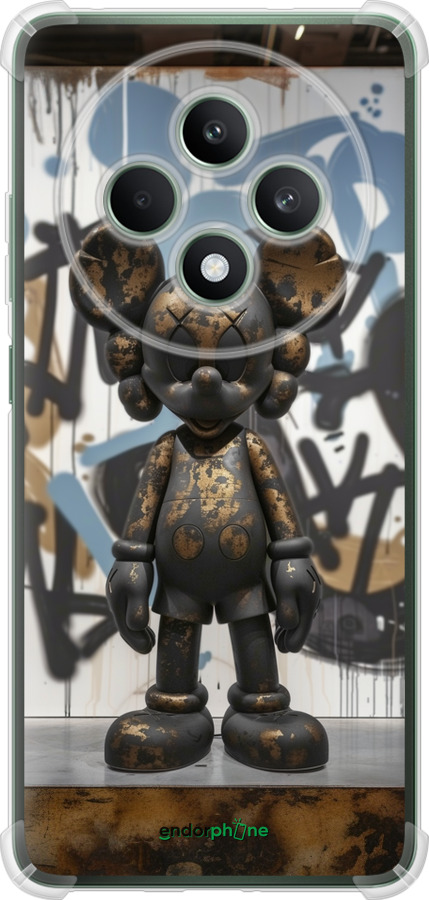 Силикон с усиленными углами чехол Bronze kaws v2 для Oppo Reno12 FS - 6098sp-3867 изображение 