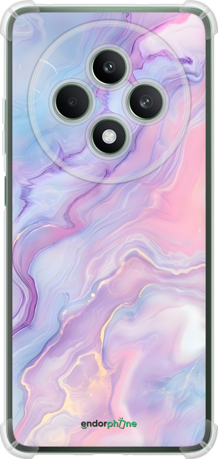 Силикон с усиленными углами чехол Нежный мрамор для Oppo Reno12 FS - 6310sp-3867 изображение 