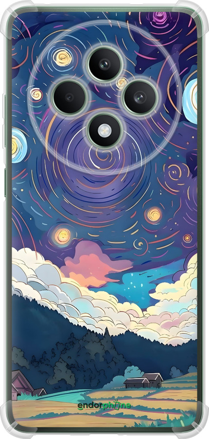 Силикон с усиленными углами чехол Креативный арт для Oppo Reno12 FS - 6322sp-3867 изображение 
