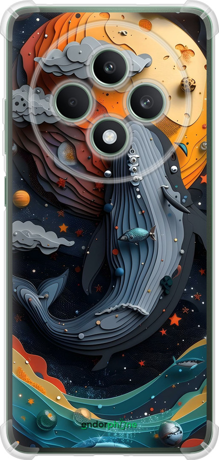 Силикон с усиленными углами чехол Кит в космосе для Oppo Reno12 FS - 6328sp-3867 изображение 