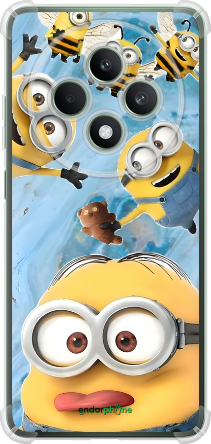 Силикон с усиленными углами чехол Миньоны для Oppo Reno12 FS - 6386sp-3867 изображение 