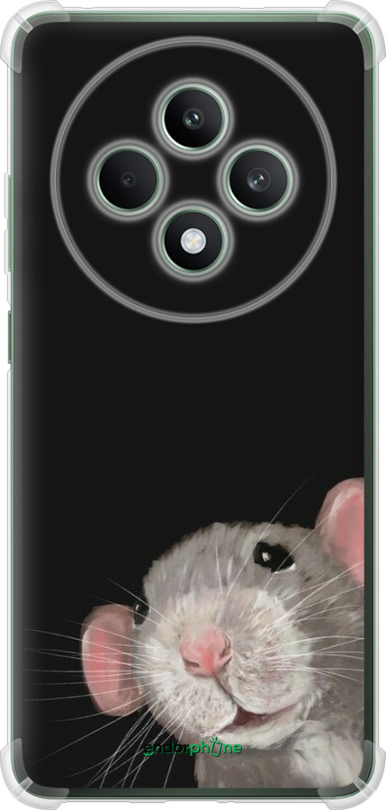 Силикон с усиленными углами чехол The Peeking Rat для Oppo Reno12 FS - 6442sp-3867 изображение 