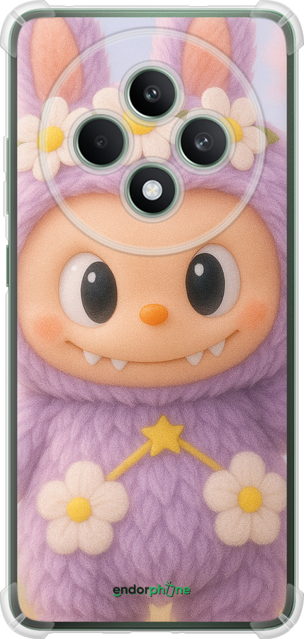 Силикон с усиленными углами чехол Лабубу 1 для Oppo Reno12 FS - 6709sp-3867 изображение 