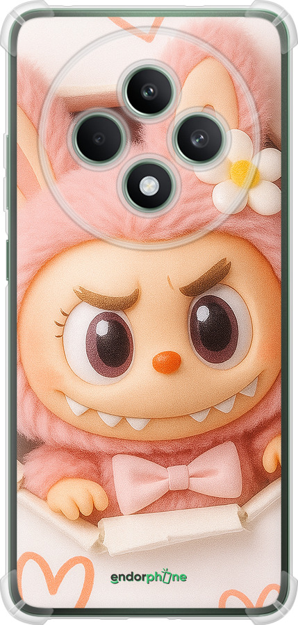 Силикон с усиленными углами чехол Лабубу 2 для Oppo Reno12 FS - 6710sp-3867 изображение 