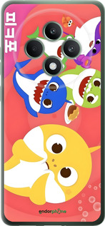 Силиконовый чехол Бейби Шаркс для Oppo Reno12 FS - 6305u-3867 изображение 