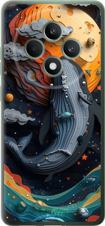 Силиконовый чехол Кит в космосе для Oppo Reno12 FS - 6328u-3867 изображение 