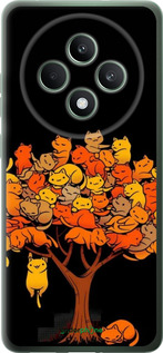 Силиконовый чехол Дерево и котики для Oppo Reno12 FS - 6516u-3867 изображение 