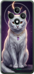 Силіконовий чехол Mystic White Cat Gothic Dark Purple Gold для Oppo Reno12 F 5G - 6805u-3771 изображение 