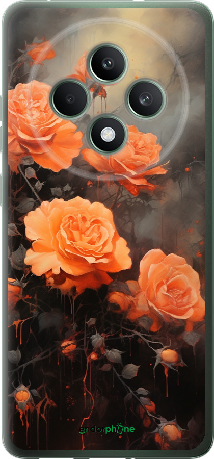 Силіконовий чехол Оранжеві троянди для Oppo Reno12 FS - 5944u-3867 изображение 
