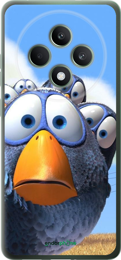 Силиконовый чехол Angry Birds для Oppo Reno12 FS - 6008u-3867 изображение 