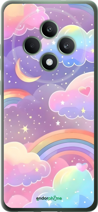 Силіконовий чехол Хмари та веселка для Oppo Reno12 FS - 6312u-3867 изображение 